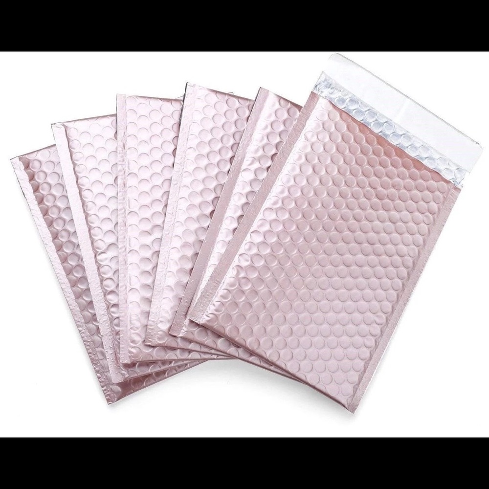 Matte Rose Gold Bubble Mailers 20 Piece 6x10 - Picture 5 of 7
